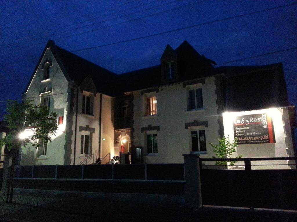 Hotel Le 6 3 Resto Home Port-en-Bessin-Huppain Exterior foto